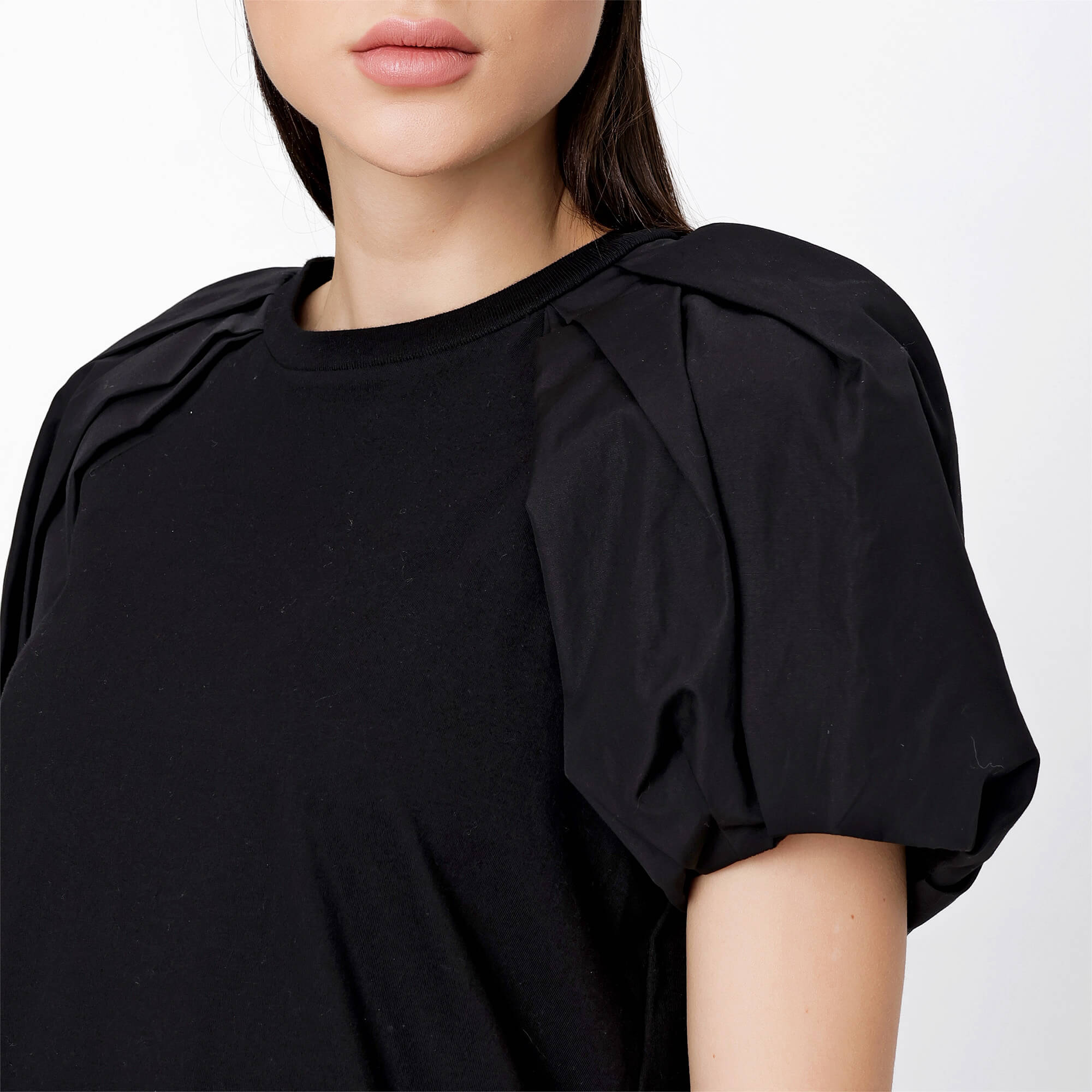 Alexander McQueen - Black Cotton & Poplin T-shirt